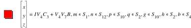 vector(x,y,z)=I*V_4*C_3+V_4*V_7*B,in(m,S_1),in(n,S_12),in(p,S_10),in(q,S_2),in(g,S_10),in(h,S_2),in(b,S_4)