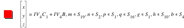 vector(x,y,z)=I*V_4*C_1+I*V_4*B,in(m,S_19),in(n,S_2),in(p,S_1),in(q,S_16),in(g,S_1),in(h,S_10),in(b,S_4)