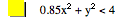 0.85*x^2+y^2<4