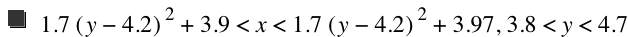 1.7*[y-4.2]^2+3.9<x<1.7*[y-4.2]^2+3.97,3.8<y<4.7